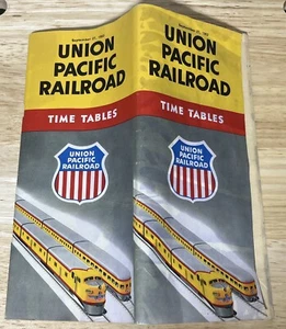Vintage Union Pacific Railroad Railway Time Tables - September 27th 1953 - Picture 1 of 7