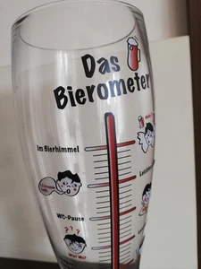Weizen Glas Bierometer für Kenner Bierglas 1,5 Liter Gaudi Spass Geschenk Messbe - Bild 1 von 5