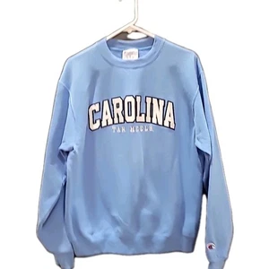 University Of North Carolina CAMPEÓN Sudadera Tacones Alquitranados Azul Talla Mediana  - Imagen 1 de 6