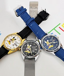 Rare Lot Sale || Citizen Cartoon || 3pcs Automatic Men's Watch || Working Order - Picture 1 of 11
