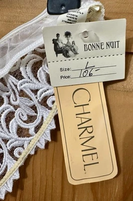 Calcinha Tanga Feminina Lise Charmel Off White Marfim Bordada Renda Tamanho Grande - Imagem 1 de 4