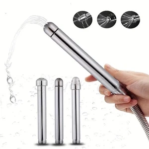 Bagno Doccia Portatile Cliene Ugello Acqua 3 Testine Anale Doccetta Kit Pulitore Set - Foto 1 di 9