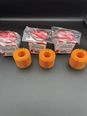 JUEGO DE 3 FILTROS DE ACEITE ORIGINALES OEM 04152-YZZA6 TOYOTA COROLLA PRIUS SCION IM XD Foto 1 de 4