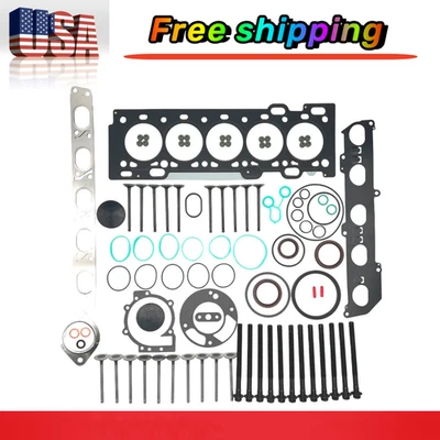 Cylinder Head Gasket & Intake Exhaust Valves For Volvo S40 S60 V50 C30 C70 2.5L — 第 1/4 张图片