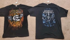 AVENGE SEVENFOLD TOUR 2011 MENS T SHIRT Lot Of 2 Shirts LARGE&MEDIUM  - Picture 1 of 11