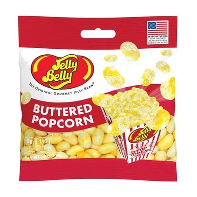 Jelly Belly 3.5 oz BUTTERED POPCORN Gourmet Jelly Beans Candy Movies *BB 3/2027* - Image 1 of 3