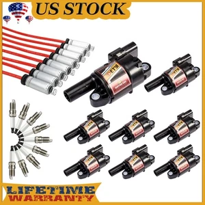 Bobinas de encendido redondas UF414 y bujías y cables para Saab 9-7X V8 2005-2009 5,3 L - Imagen 1 de 21