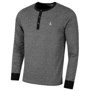 Original Penguin Neu mit Etikett Herren Marinowollmischung schwarz gestreift Golf Pullover Größe XL - Bild 1 von 10