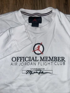 Men's Air Jordan Flight MVP Lightweight Fleece Sweatshirt DX9647-100 Size Medium - Picture 1 of 7