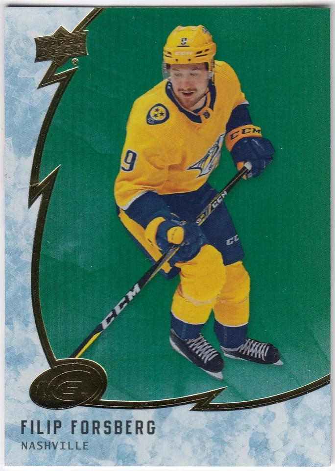 FILIP FORSBERG 2019-20 Upper Deck Ice Green Parallel #11 Nashville Predators UD - Image 1 of 1