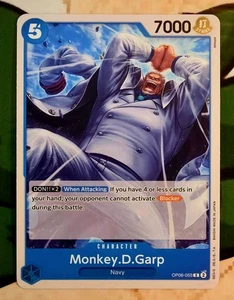 X 1 Monkey.D.Garp Wings Of The Captain OP06-055 One Piece Card NM-M - Picture 1 of 2