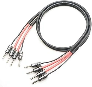 Mogami 3082 Beryllium Kupfer 2 Paar Lautsprecherkabel Bananenstecker rhodiniert 2m - Bild 1 von 4