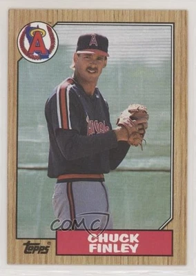 1987 Topps Chuck Finley #446 Rookie RC g9z - Image 1 of 3