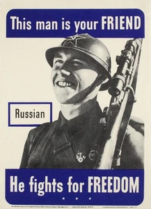 War Posters This Man is Your Friend Russian WWII (Small) - Picture 1 of 1