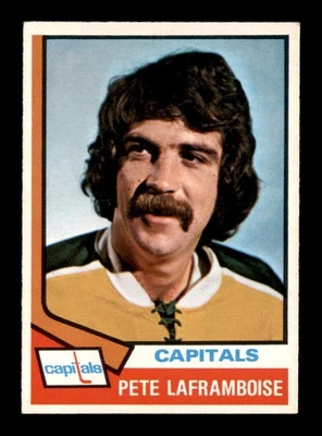 1974 O-Pee-Chee NHL #166 Pete Laframboise   EX/EX+ X3537501 - Image 1 of 3