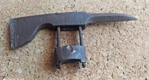 VINTAGE FIREMANS HATCHET PICKAXE AXE ANTIQUE FIRE BRIGADE OLD TOOL - Picture 1 of 12