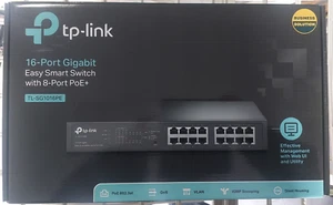 Switch TP-Link TL-SG1016PE 16 porte Gigabit PoE+ - Foto 1 di 6