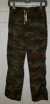 THE CHILDRENS PLACE army Green Camo Camouflage Nylon Pullon Pants XL 14 - Image 1 of 4