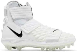 Nike Force Savage Elite 2 White Black Football Cleats Men's Size 9 AH3999-100 - Picture 1 of 5