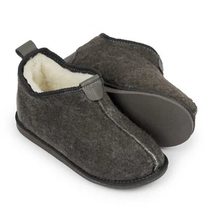 Womens Natural Wool Boots Slippers Felt Ankle Booties Warm Foot Home Shoes - Picture 1 of 4