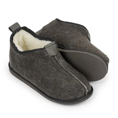 Mujeres Botas de Lana Natural Zapatillas Fieltro Botines Calientes Pie Hogar Zapatos Foto 1 de 4