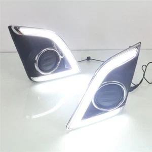 CAR DRL LED DAYTIME RUNNING LIGHT DRIVING FOG DAY LAMP FOR ISUZU D-MAX 2016 2017 - Picture 1 of 3