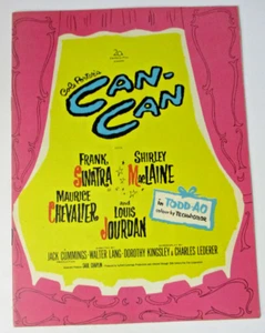 Can-Can, Official Film Souvenir Program - 1960 Frank Sinatra, Shirley MacLaine - Picture 1 of 4
