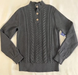 Gap Kids Cable Chunky Knit Sweater Boys XL (14-16) Fleece Lined Mock Neck NWT - Picture 1 of 9