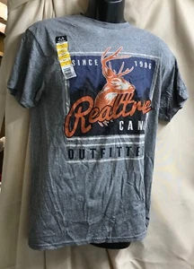 Delta Pro Weight Realtree Camo Outfitters Since 1986 T-Shirt Sz M NEW - Picture 1 of 3