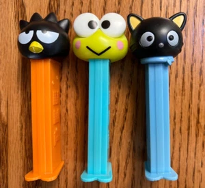 PEZ Retired Hello Kitty 3/Lot: Choco Cat, Bad Batz & Kerropi Frog - Picture 1 of 1