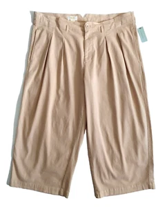 NWT Maeve By Anthropologie Size 20W Beige Pleated Colette Cropped Wide-Leg Pants - Picture 1 of 11