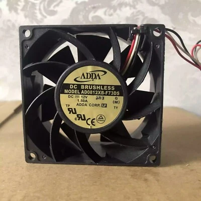 AD0812XB-F73DS 3 Pin 80x80x38 Graphics Card Power Inverter Cooling Fan 12V 1.5A - Image 1 of 2