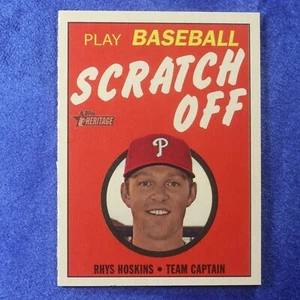 2019 Topps Heritage #19: Rhys Hoskins [Scratch Off] (INS-197) - Picture 1 of 1