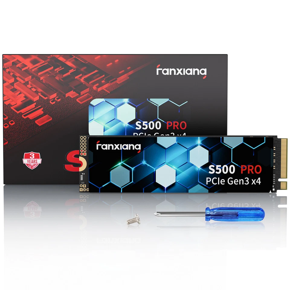 Fanxiang 1/2/5/10PCs M.2 NVMe Lot 512GB 1TB 2TB PCIe Gen 3x4 TLC Internal SSD - Image 1 of 4