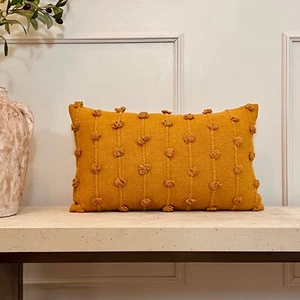 Boho Turmeric Throw Pillow Cover 20x12 Inch - Picture 1 of 3