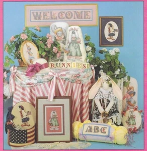 BUNNIES, BEES, AND ABCs--4 Designs w/ Alphabet--Counted Cross Stitch Pattern - Picture 1 of 1