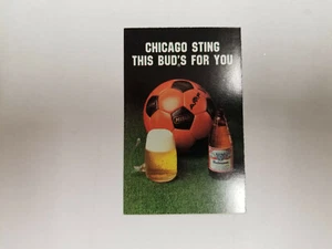 Chicago Sting 1984/85 MISL Indoor Soccer Pocket Schedule Card - Budweiser - Picture 1 of 2