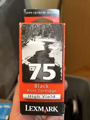 Lexmark 75 Black HIGH YIELD Ink Cartridge Printer Company Kodak Free Shipping - Image 1 of 4