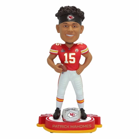 Patrick Mahomes Kansas City Chiefs Super Bowl LIV Champions Bobblehead NFL NIB Cover