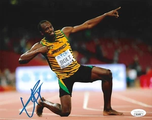 Usain Bolt Signed 8x10 Photo JSA COA Brazil Olympics Rio Autograph Legend - Picture 1 of 1
