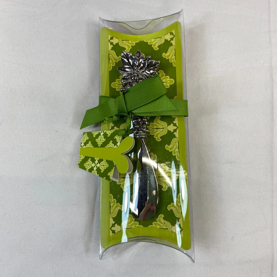 Mud Pie Grape Spreader Silver Green Gift Classic Kitchen Ware New in Packaging - Image 1 of 4