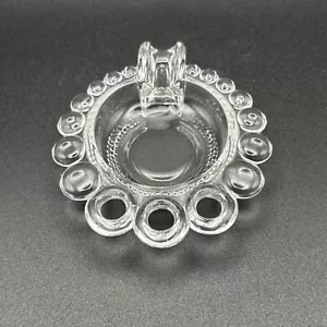 Duncan Miller Ashtray Tear Drop Clear Crystal Glass c.40’s Pennsylvania MINT VTG - Picture 1 of 12