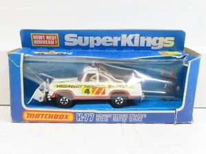Matchbox K-77 Superkings Highway Rescue Plow Truck Plymouth Trail Duster LN 8879 - Picture 1 of 4