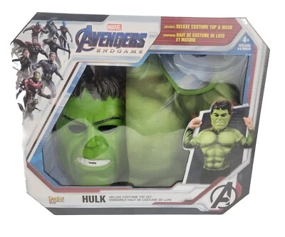 Marvel Avengers Endgame Deluxe Hulk Costume Top Set Halloween Sizes 4-6 *Read* - Image 1 of 4