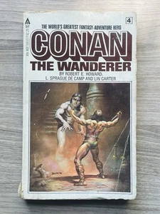 CONAN THE WANDERER by Howard, de Camp & Carter (1968) ACE Fantasy Paperback - Imagen 1 de 3