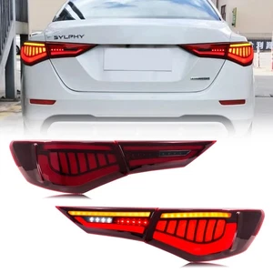 Conjunto de luces traseras LED rojas para Nissan Sentra 2020-2025 SR S SV B18 - Imagen 1 de 6