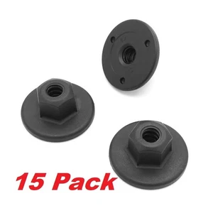 Unterbodenschutz 10mm Sechskant Kunststoff Flanschmutter Bogen Liner Secure Trim Fix 15tlg - Bild 1 von 22
