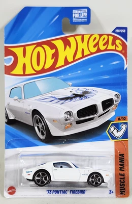Pontiac Firebird 2025 Hot Wheels '73 coche blanco 1/64 vehículo de juguete Muscle Mania NUEVO Foto 1 de 4