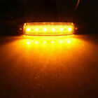 3.8" Smoked Amber 6 Led Side Marker Clearance Light For Trailer Truck Rv