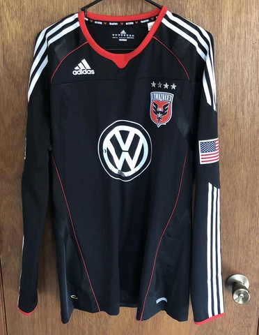 2010-2011 DC United Player Issue Shirt Adidas Men's Xlarge Long Sleeve Cover